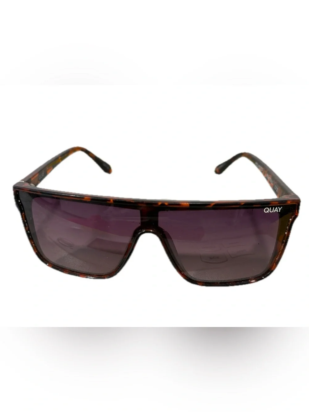 Vintage Quay Nightfall 1212 Tortoiseshell Shield Sunglasses